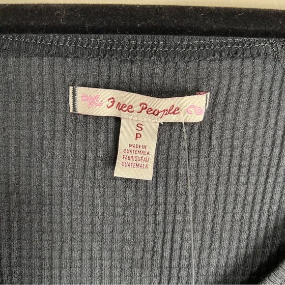 NWT Free People Santa Clara Thermal in color Black - Picture 6 of 8